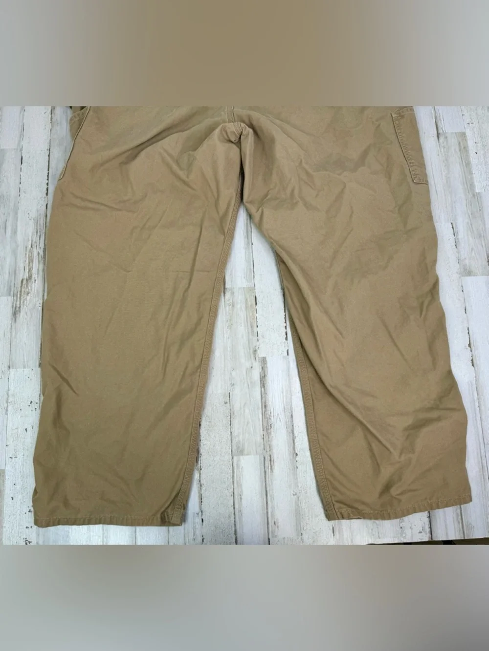Carhartt Men's Tan Carpenter Cargo Tan Pants Size 48x31 Loose Fit